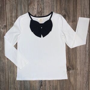Kate Spade Bow White Long Sleeve
